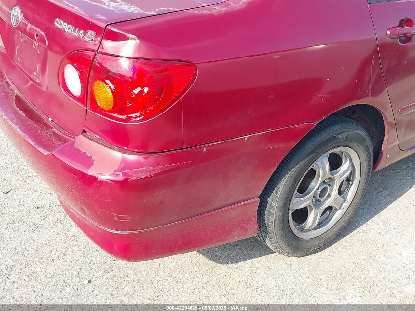 2004 Toyota Corolla S VIN: 1NXBR32E54Z245802 Lot: 42294825