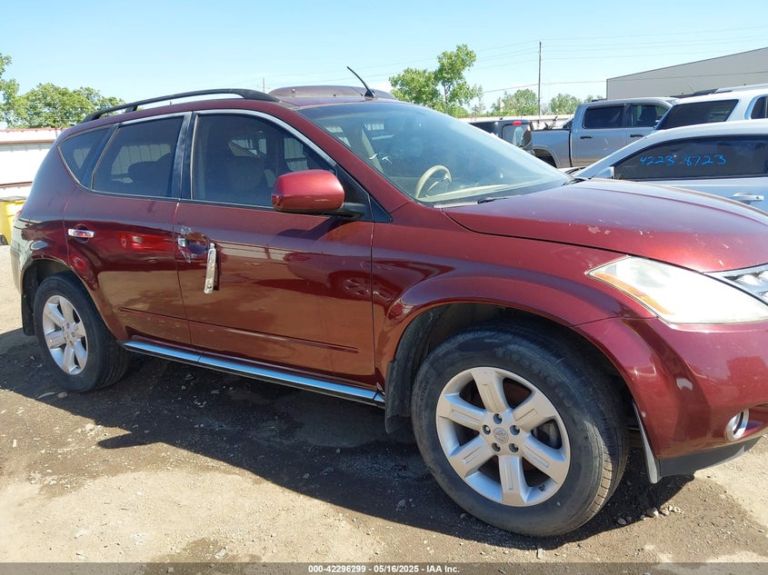 2007 Nissan Murano Sl VIN: JN8AZ08WX7W667379 Lot: 42296299