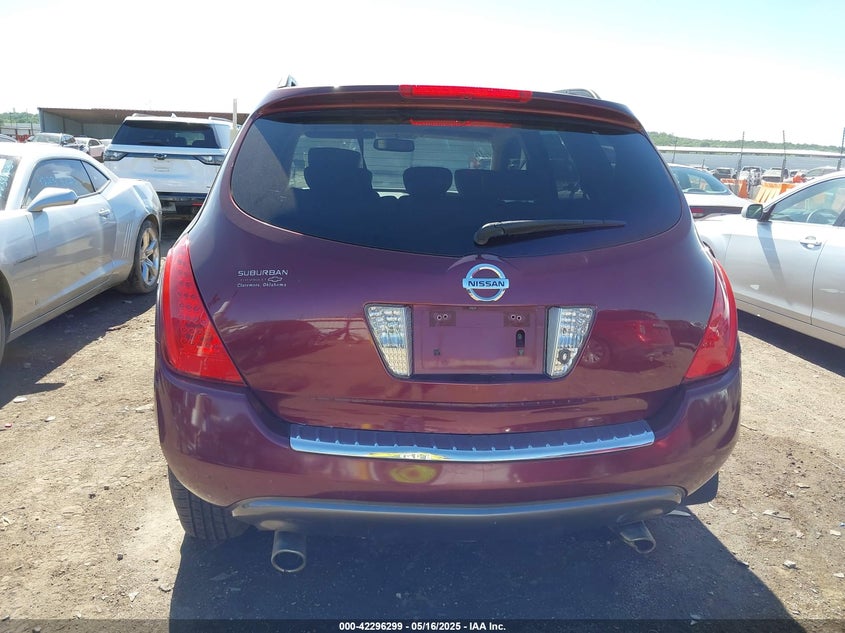2007 Nissan Murano Sl VIN: JN8AZ08WX7W667379 Lot: 42296299