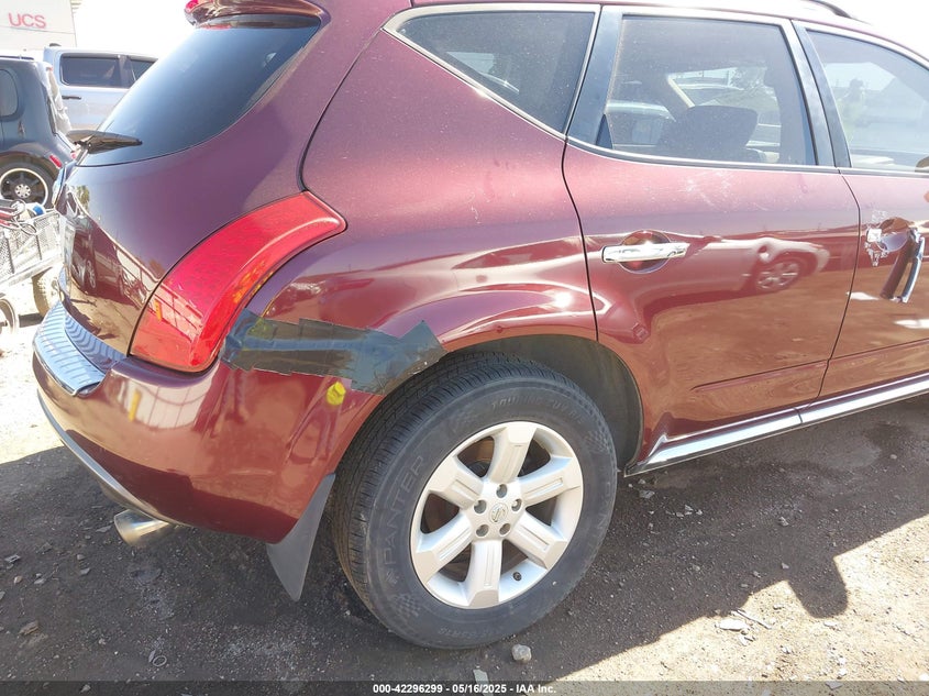 2007 Nissan Murano Sl VIN: JN8AZ08WX7W667379 Lot: 42296299