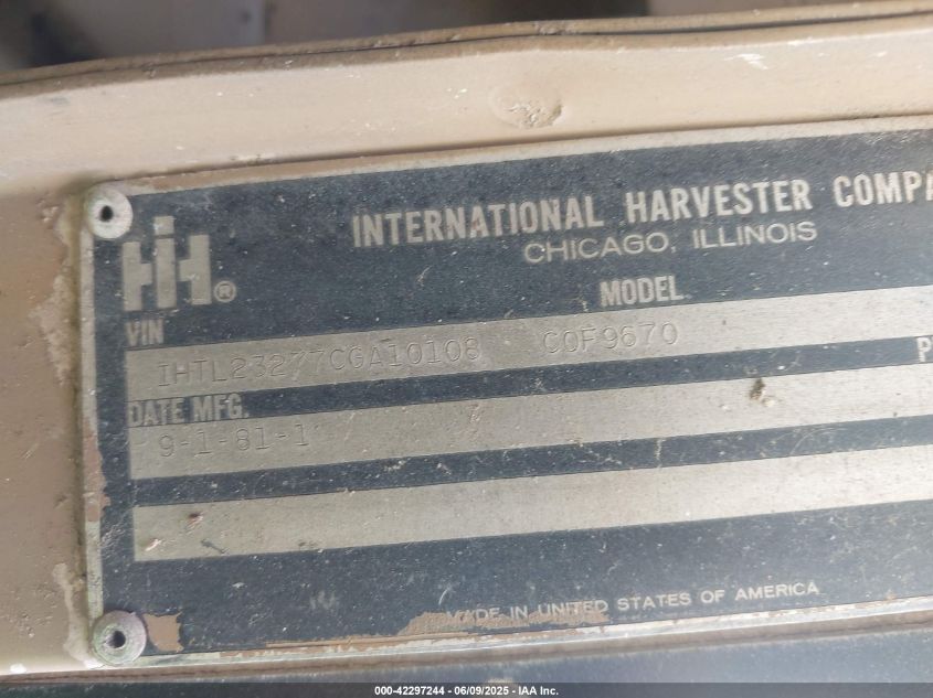 1982 International 9670 Cof9670 VIN: 1HTL23277CGA10108 Lot: 42297244