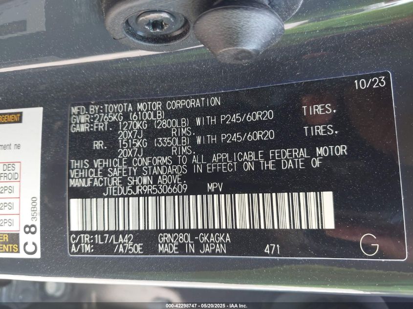 2024 Toyota 4Runner - JTEDU5JR9R5306609