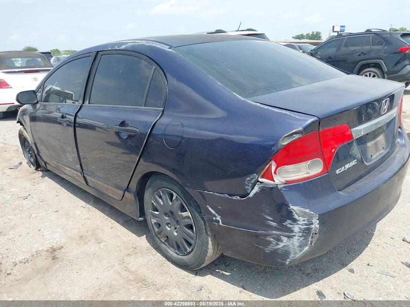 2009 HONDA CIVIC VIN: 2HGFA16349H510800