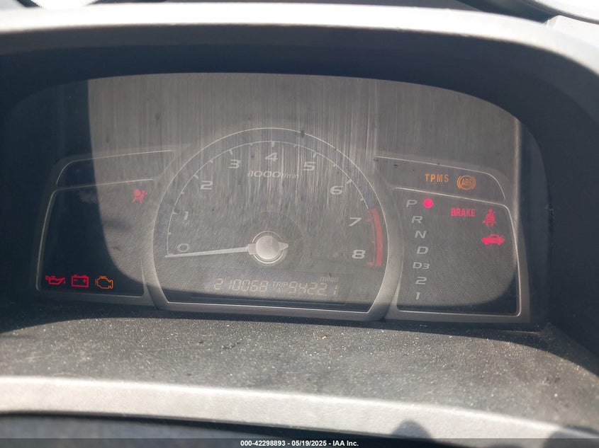 2009 HONDA CIVIC VIN: 2HGFA16349H510800