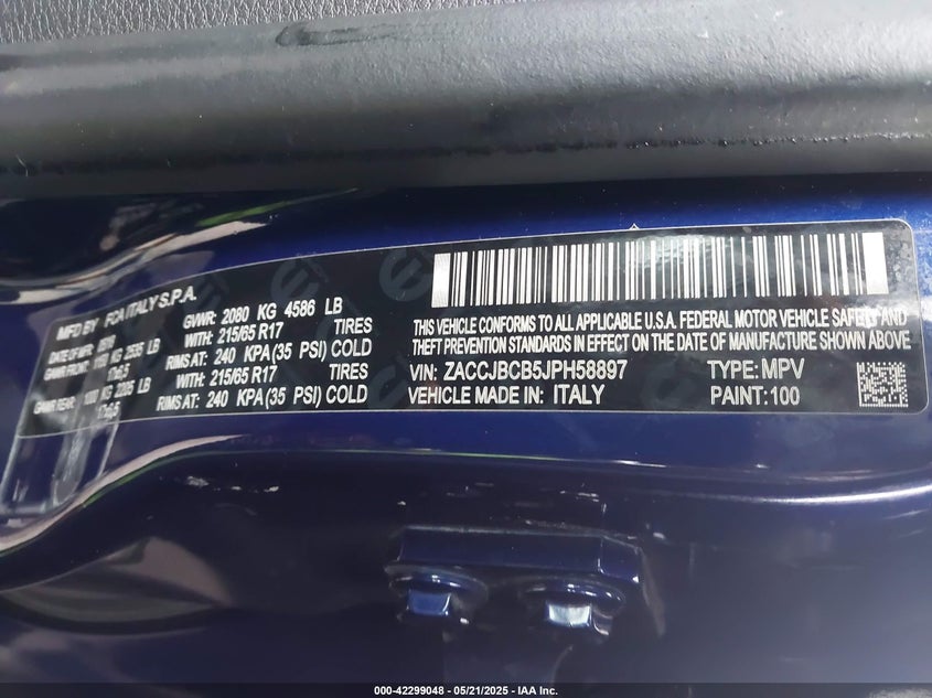 2018 JEEP RENEGADE TRAILHAWK 4X4 - ZACCJBCB5JPH58897