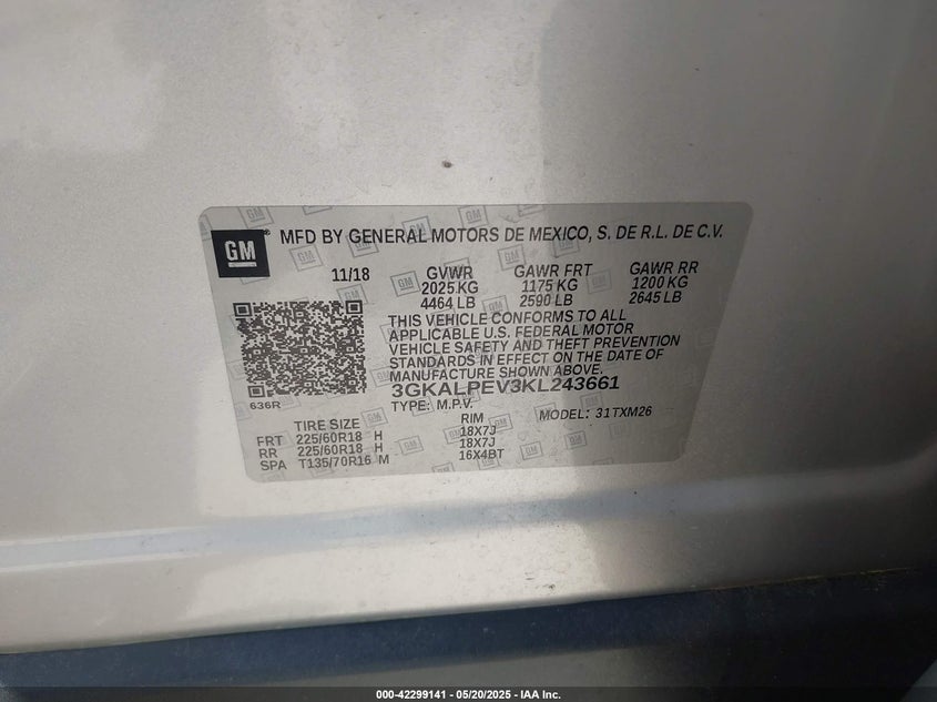 2019 GMC TERRAIN SLT - 3GKALPEV3KL243661