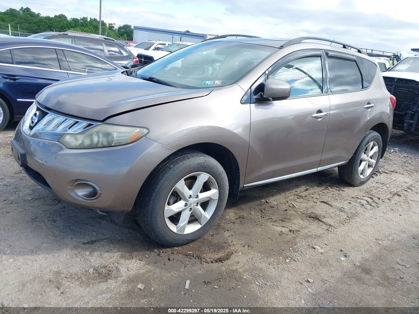 2009 NISSAN MURANO VIN: JN8AZ18W09W139522