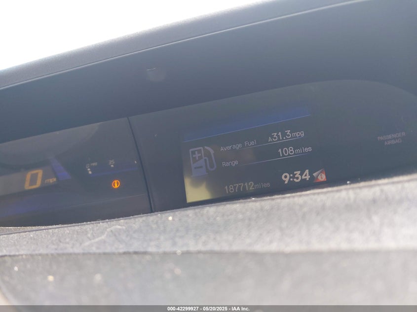 2012 HONDA CIVIC VIN: 2HGFG3B5XCH547598