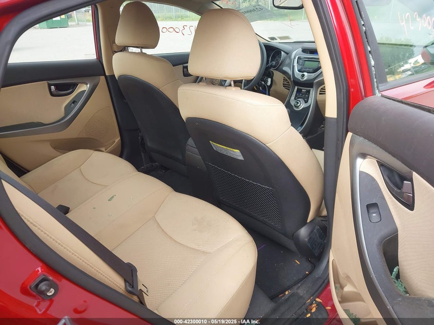 2012 HYUNDAI ELANTRA VIN: KMHDH4AE9CU310586