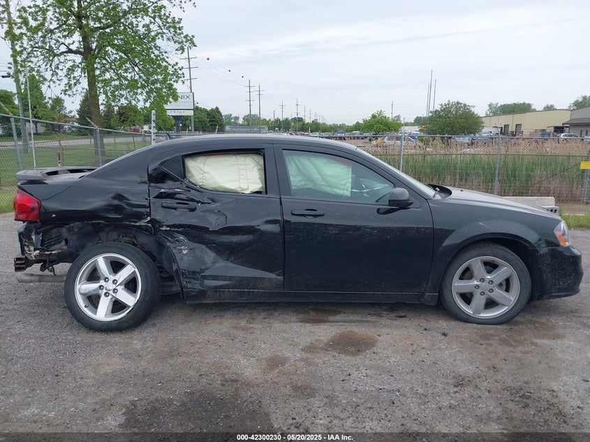 2013 DODGE AVENGER SXT 1C3CDZCB6DN576272