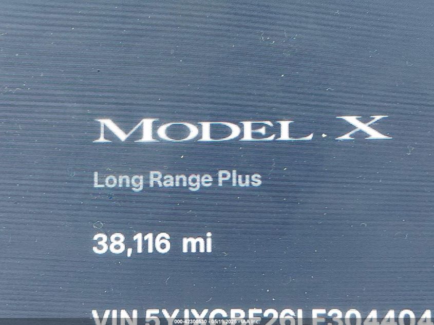 2020 Tesla Model X - 5YJXCBE26LF304404