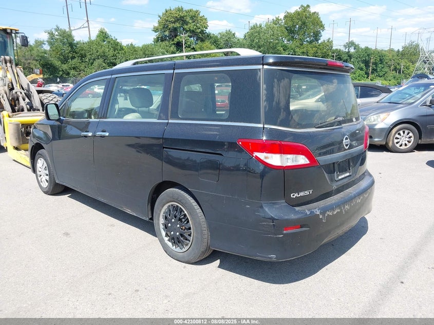 Vin: jn8ae2kp9e9107132, lot: 42793016, nissan quest s 20143