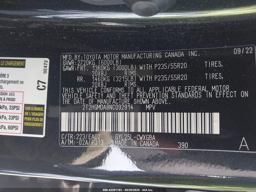 2022 LEXUS RX 450H - 2T2HGMDA8NC092914