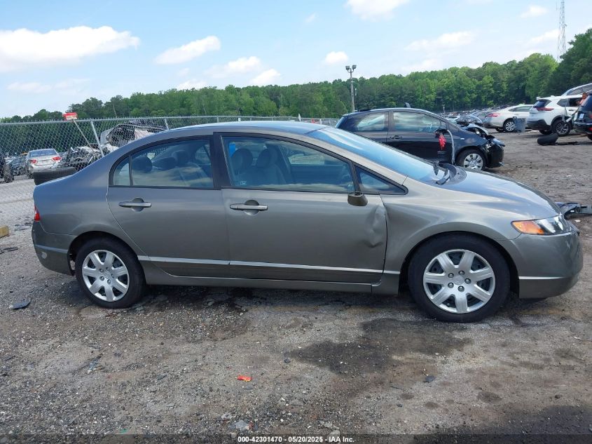 2008 Honda Civic Lx VIN: 1HGFA16598L103140 Lot: 42301470