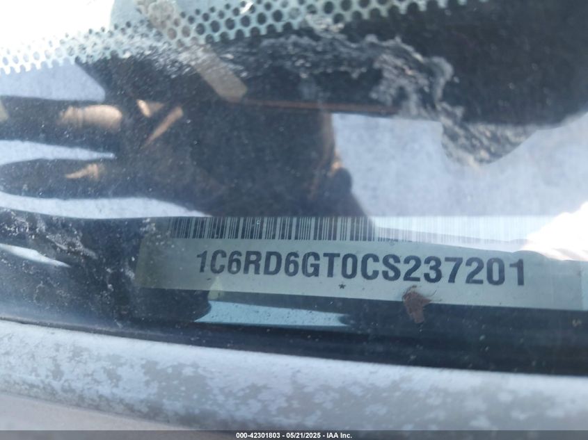 2012 Ram 1500 Slt VIN: 1C6RD6GT0CS237201 Lot: 42301803