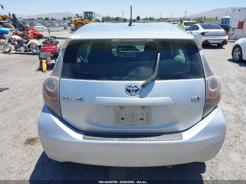 2012 Toyota Prius C One VIN: JTDKDTB31C1510295 Lot: 42302769