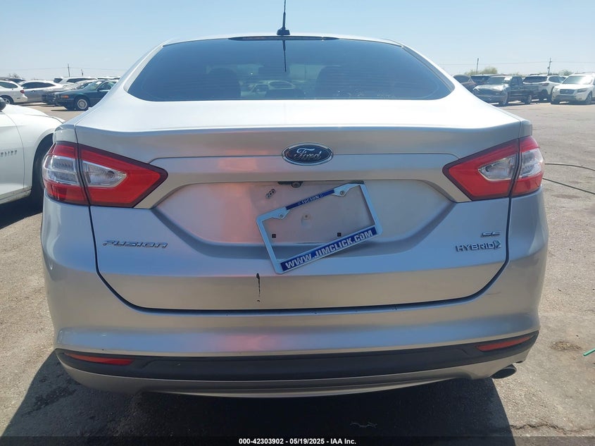 2013 FORD FUSION HYBRID VIN: 3FA6P0LU8DR325513