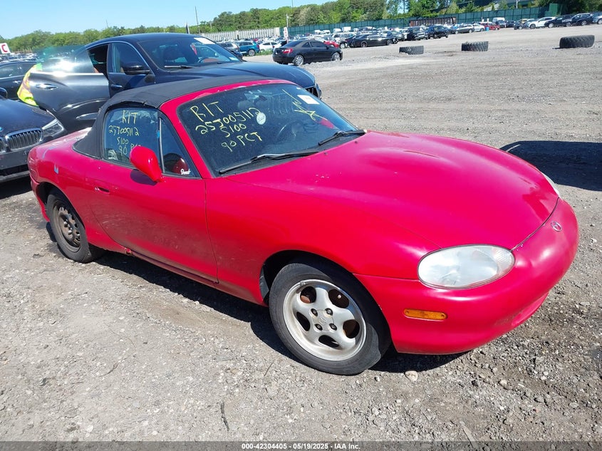 1999 Mazda Mx-5 Miata Leather Pkg/Popular Equipment Pkg/Sports Pkg/Touring/Touring Pkg red cabrio gasoline JM1NB3539X0105084 photo #1
