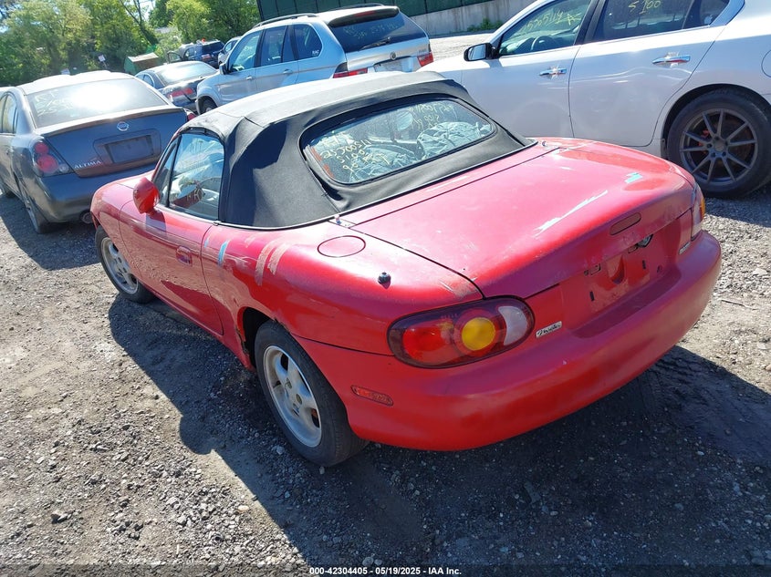 1999 Mazda Mx-5 Miata Leather Pkg/Popular Equipment Pkg/Sports Pkg/Touring/Touring Pkg red cabrio gasoline JM1NB3539X0105084 photo #4