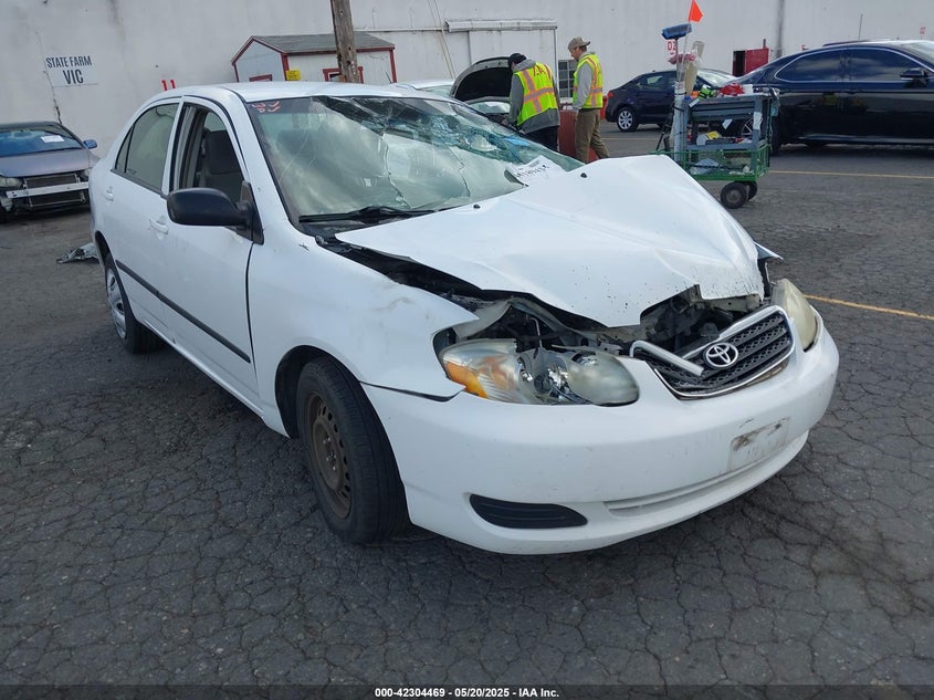 2006 Toyota Corolla Ce white sedan gasoline 1NXBR32E86Z575632 photo #1