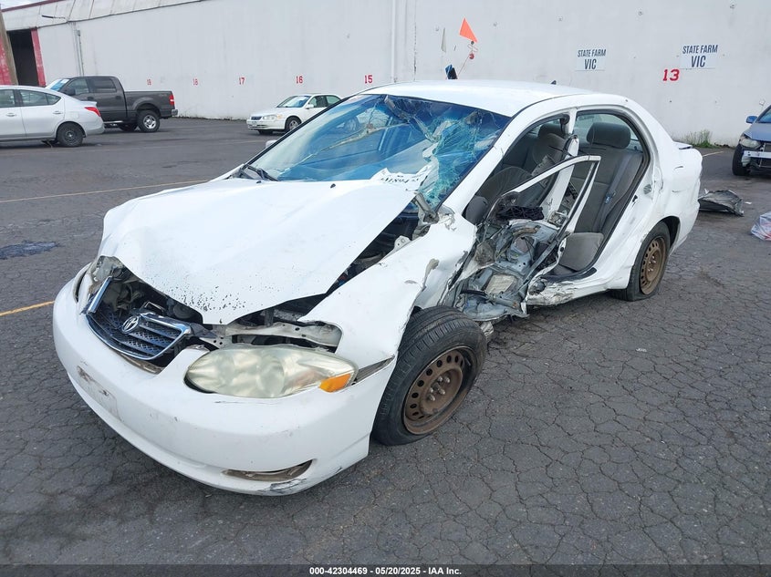 2006 Toyota Corolla Ce white sedan gasoline 1NXBR32E86Z575632 photo #3