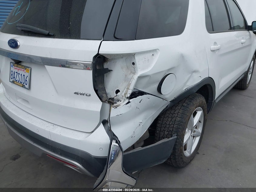 2017 FORD EXPLORER VIN: 1FM5K8D80HGE38496