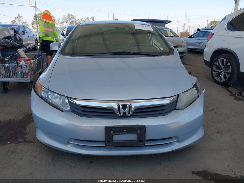 2012 HONDA CIVIC VIN: 2HGFB2F51CH593758