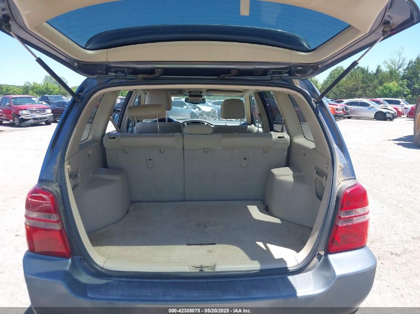 2001 Toyota Highlander V6 VIN: JTEGF21A810020686 Lot: 42305078