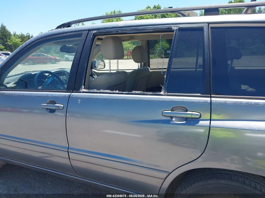 2001 Toyota Highlander V6 VIN: JTEGF21A810020686 Lot: 42305078