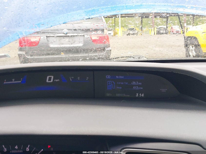 2013 HONDA CIVIC VIN: 19XFB2F58DE271940