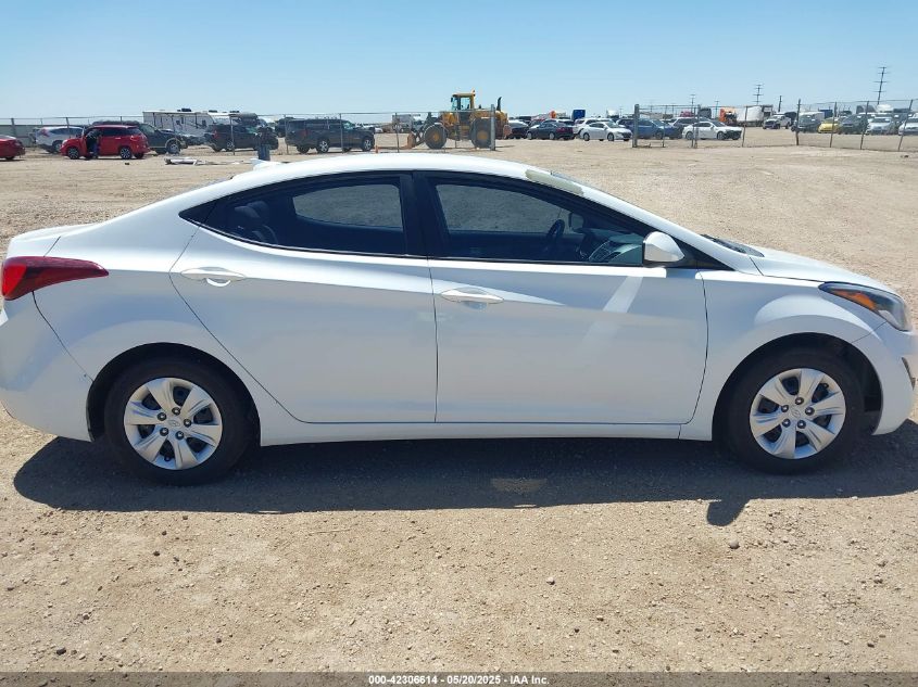 2016 Hyundai Elantra Se VIN: 5NPDH4AE2GH780060 Lot: 42306614