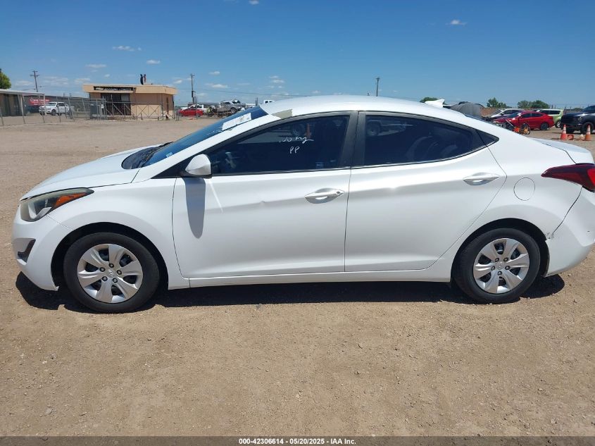2016 Hyundai Elantra Se VIN: 5NPDH4AE2GH780060 Lot: 42306614