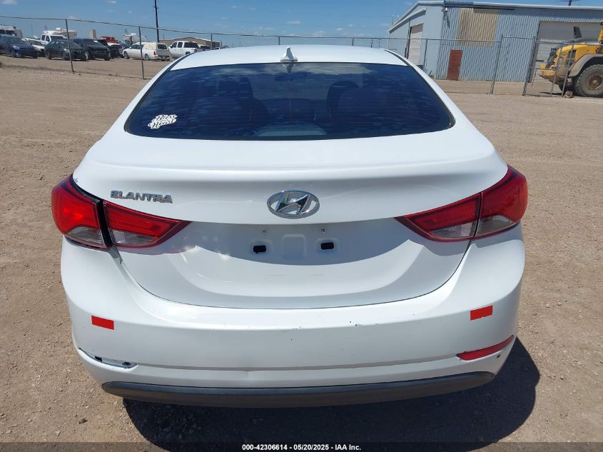 2016 Hyundai Elantra Se VIN: 5NPDH4AE2GH780060 Lot: 42306614