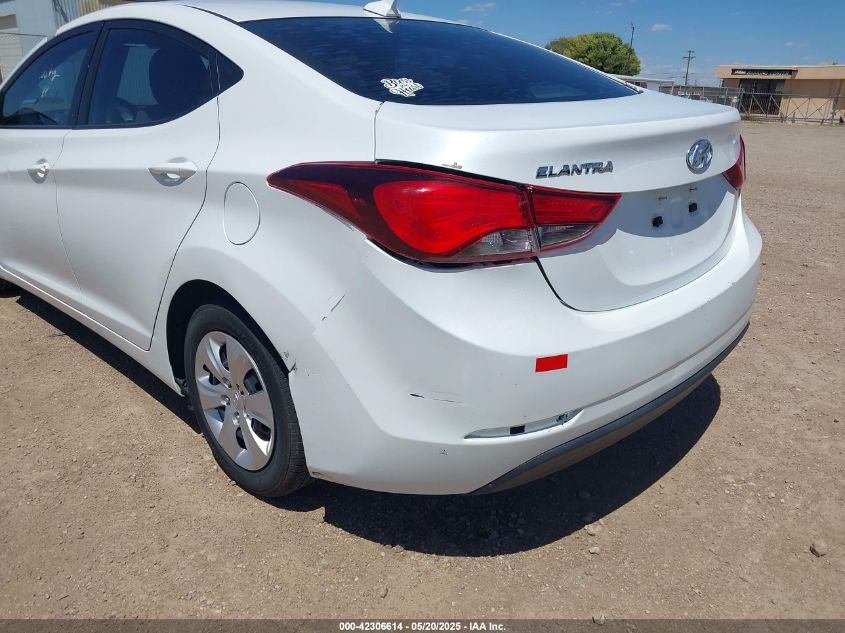 2016 Hyundai Elantra Se VIN: 5NPDH4AE2GH780060 Lot: 42306614