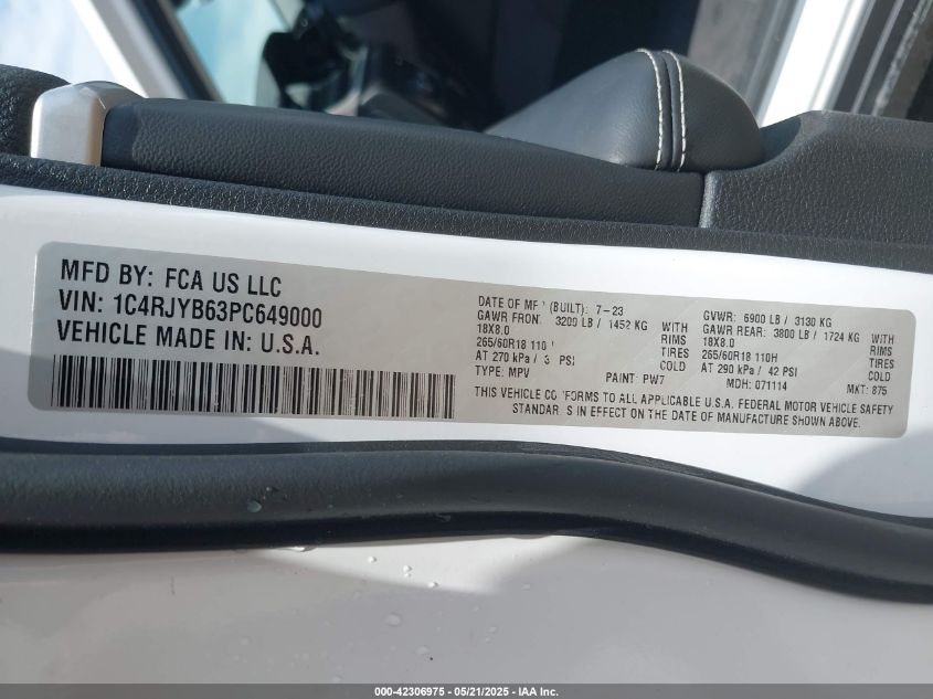 2023 Jeep Grand Cherokee - 1C4RJYB63PC649000