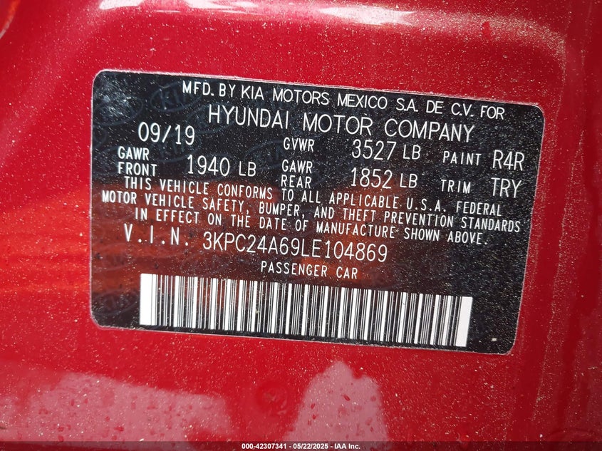 2020 HYUNDAI ACCENT SE - 3KPC24A69LE104869