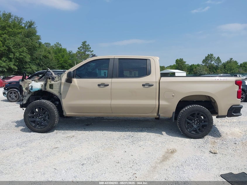 2022 CHEVROLET SILVERADO 1500 4WD  SHORT BED CUSTOM TRAIL BOSS - 3GCPDCED1NG639300