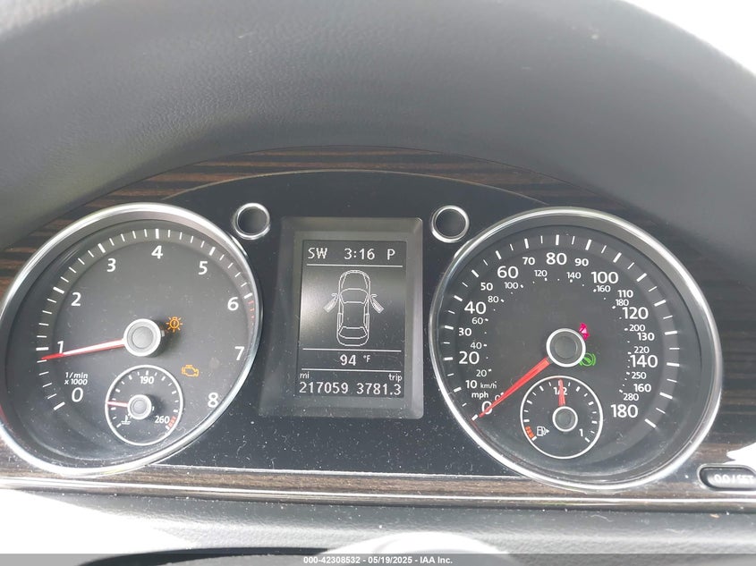 2014 VOLKSWAGEN CC VIN: WVWRP7AN7EE537318