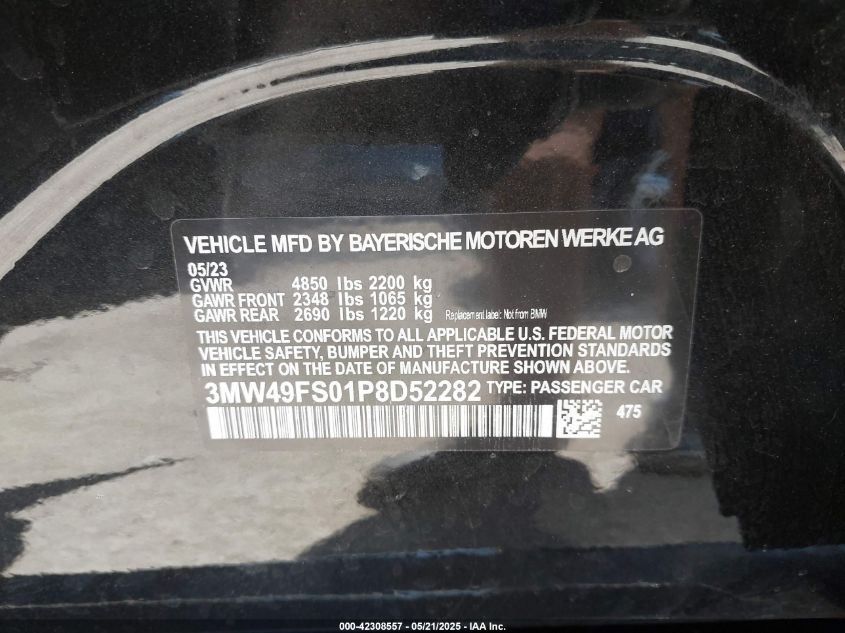 2023 BMW 3 Series - 3MW49FS01P8D52282