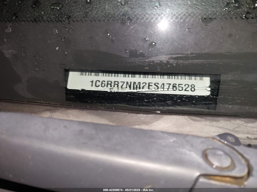 2014 RAM 1500 LARAMIE - 1C6RR7NM2ES476528