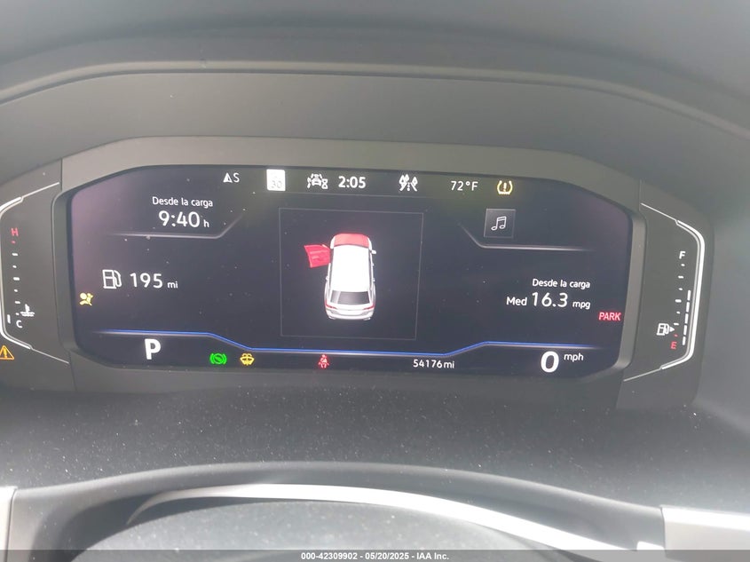 2022 VOLKSWAGEN ATLAS 2.0L I-4 DI, DOHC, V(VIN: 1V2BP2CA2NC504428