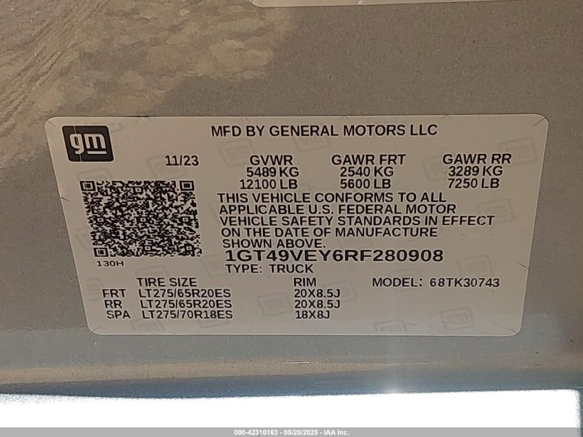 2024 GMC Sierra 3500hd - 1GT49VEY6RF280908