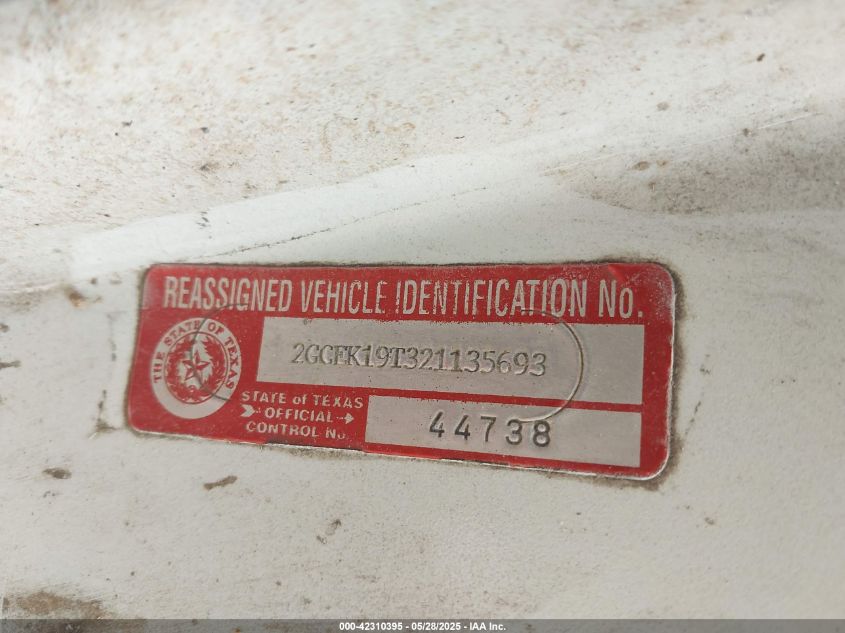 2002 Chevrolet Silverado 1500 Ls VIN: 2GCEK19T321135693 Lot: 42310395