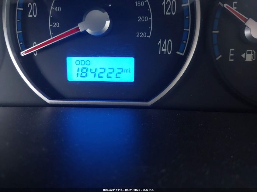 2009 Hyundai Santa Fe Gls VIN: 5NMSG13D19H301477 Lot: 42311115