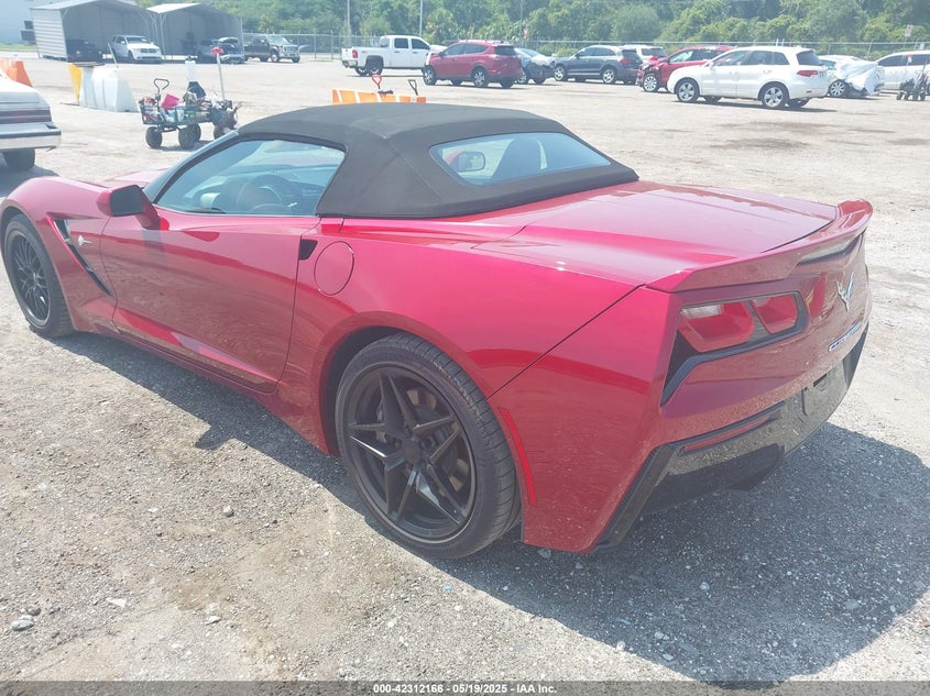 2014 CHEVROLET CORVETTE STINGRAY VIN: 1G1YF3D77E5114705
