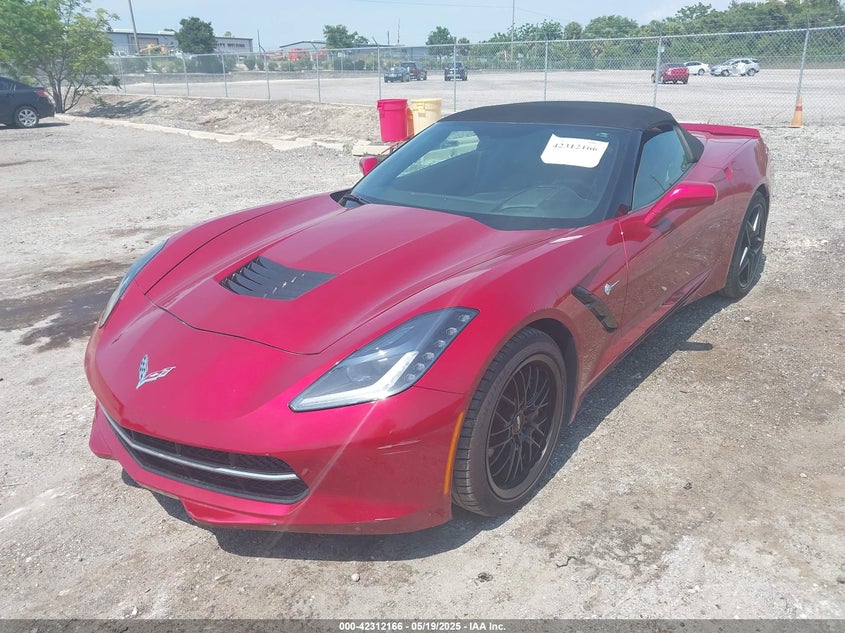 2014 CHEVROLET CORVETTE STINGRAY VIN: 1G1YF3D77E5114705