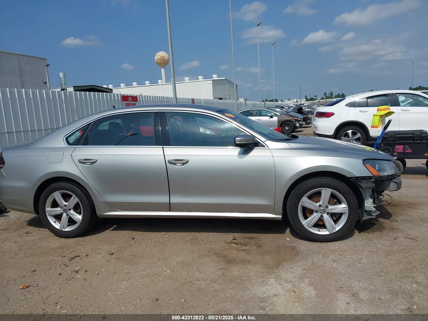 2014 Vw Passat S Automatic VIN: 1VWBR7A34EC112366 Lot: 42312822