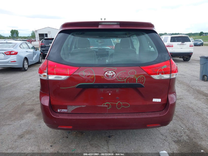 2014 Toyota Sienna L V6 7 Passenger VIN: 5TDZK3DC6ES459755 Lot: 42312991