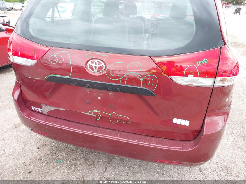 2014 Toyota Sienna L V6 7 Passenger VIN: 5TDZK3DC6ES459755 Lot: 42312991