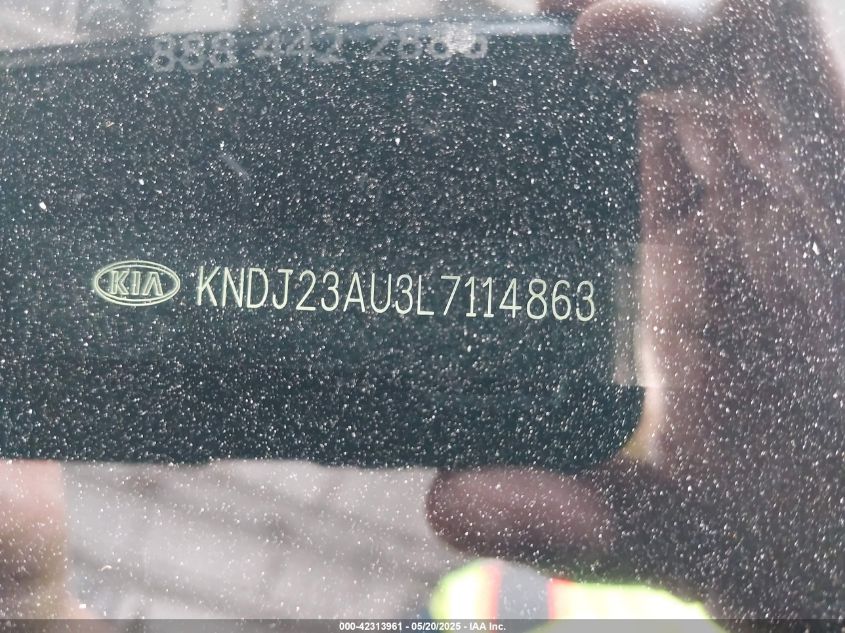 2020 Kia Soul Lx VIN: KNDJ23AU3L7114863 Lot: 42313961